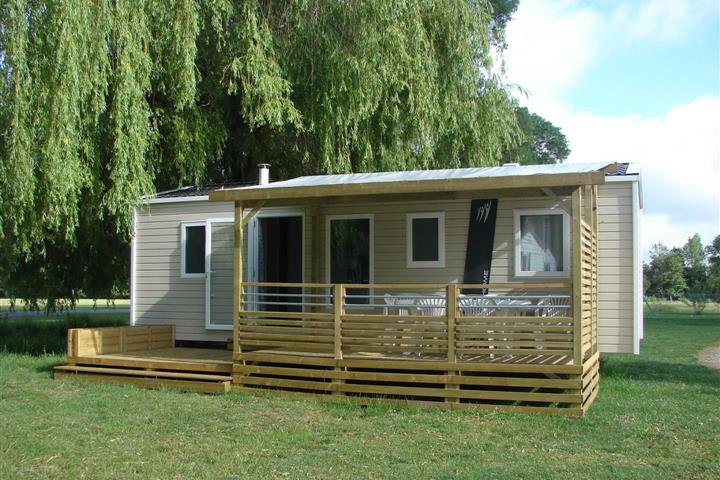 Hébergement-camping-vendome-mobil-home-3chambres - Camping Au Cœur de Vendôme